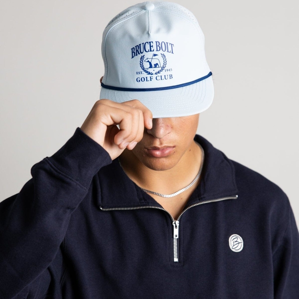 Bruce Bolt Golf Club Snapback Hat Cap Money Preppy Hipster Dad Casual Retro